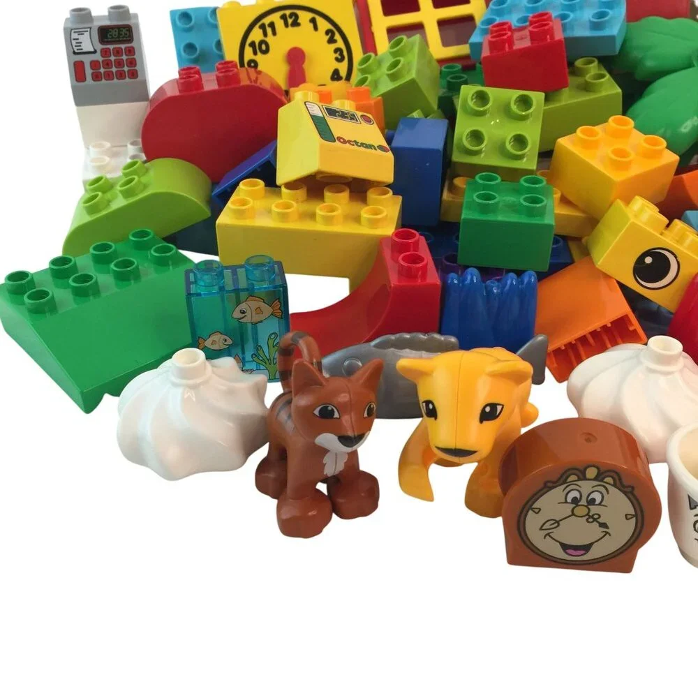 Lego Duplo Assorted Mixed Lot 94 Pieces Figures Disney Animal Flower Blocks - Picture 2 of 8
